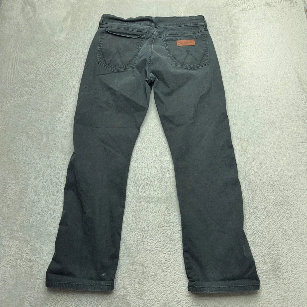 Wrangler Pants Mens 32x30 Black Retro Slim Straight 1088MWZBK Stretch Cotton